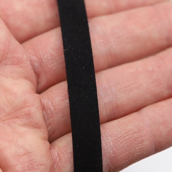 Black Choker Adjustable 12.5' - 15' inch Classic Trendy Choker  #2 - Picture 7 of 12